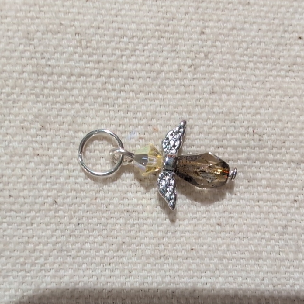 Handmade Silver and Gold Angel Pendant